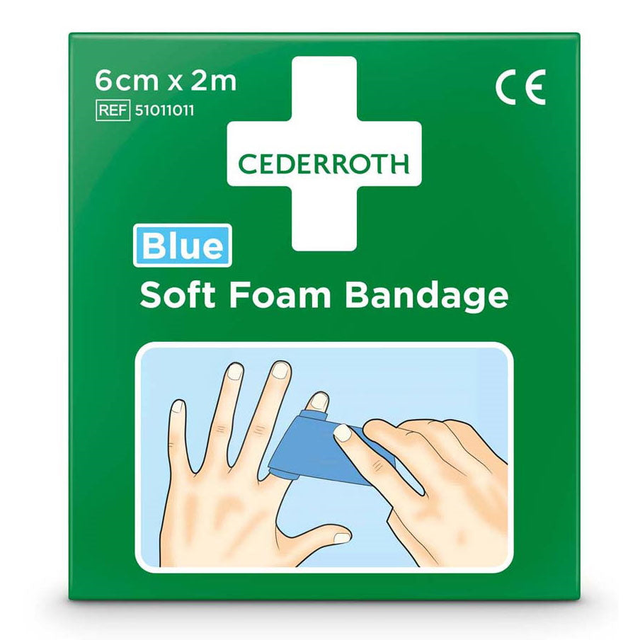Soft Foam Bandage Blue 2m
