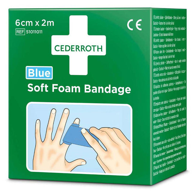 Soft Foam Bandage Blue 2m